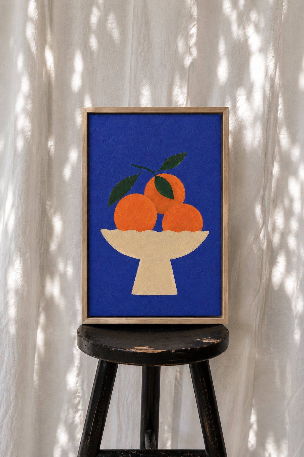 Citrus Blue - lifestyle: stool