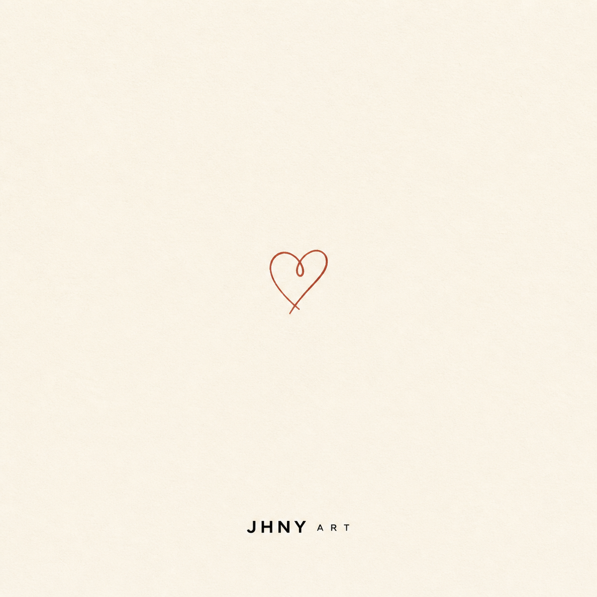 JHNY ART gift card with a small hand-drawn heart